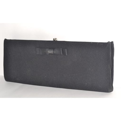 Bowtie Black Clutch Purse By HL