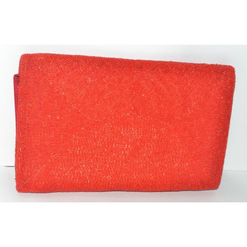 Red Beaded Embroidered Clutch Purse - Image 2