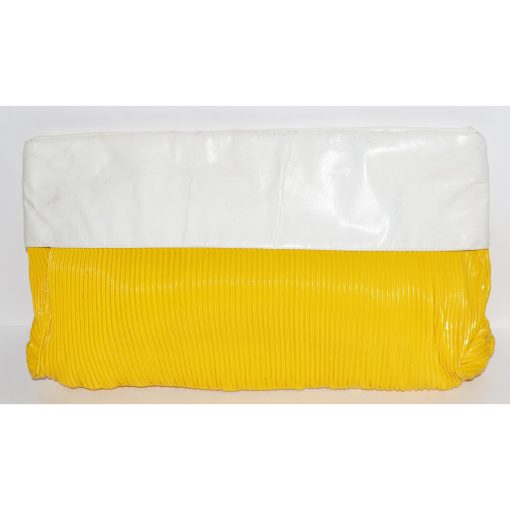 Yellow & White Clutch Purse